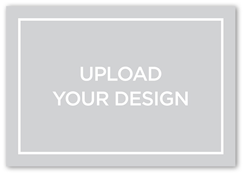 Upload Your Own Design Wedding Response Card, White, Matte, Pearl Shimmer Cardstock, Square