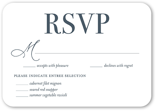 Modern Photo Wedding Response Card, White, 100% Recycled Cardstock , Rounded, White