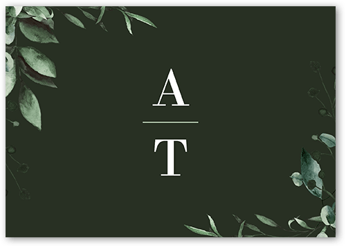 Rehearsal Bough Wedding Response Card, White, Matte, 100% Recycled Cardstock , Square, White