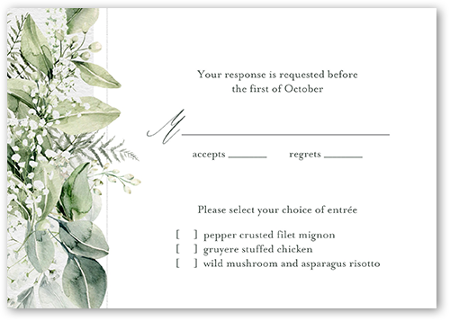 Cute Wedding RSVP Card