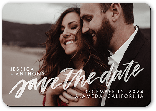 Always Worth It Save The Date, White, Magnet, Matte