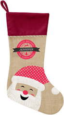 merry santa christmas stocking