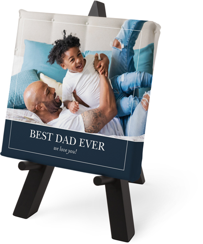 Classic Dad Frame Tabletop Canvas Print, 6x6, No Frame, Tabletop Canvas, Black