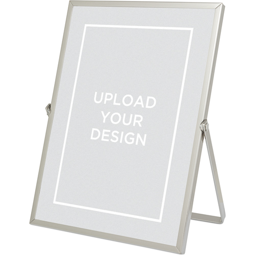 Upload Your Own Design Tabletop Floating Framed Print, 5x7, Silver, Multicolor