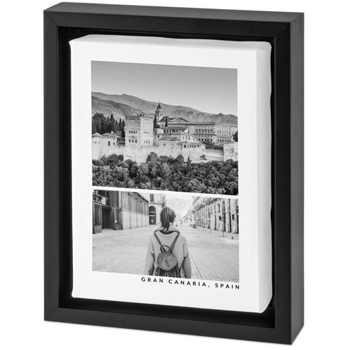 Stacked Gallery of Two Tabletop Framed Canvas Print, 5x7, Black, Tabletop Framed Canvas Prints, Multicolor