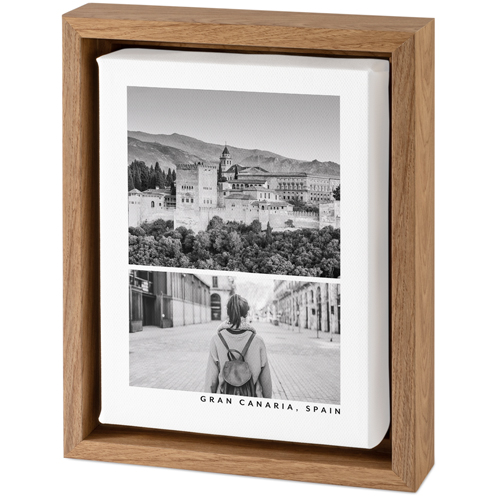 Stacked Gallery of Two Tabletop Framed Canvas Print, 5x7, Natural, Tabletop Framed Canvas Prints, Multicolor