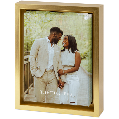Photo Gallery Portrait Tabletop Framed Canvas Print, 5x7, Gold, Tabletop Framed Canvas Prints, Multicolor, multi