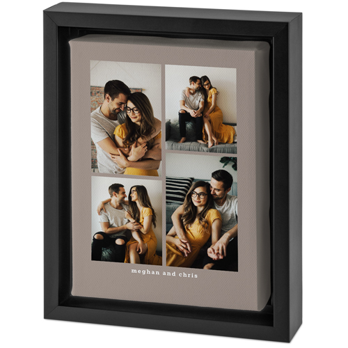 Gallery of Four Portrait Tabletop Framed Canvas Print, 5x7, Black, Tabletop Framed Canvas Prints, Multicolor