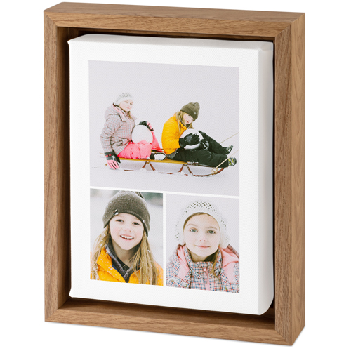 Gallery of Three Portrait Tabletop Framed Canvas Print, 5x7, Natural, Tabletop Framed Canvas Prints, Multicolor