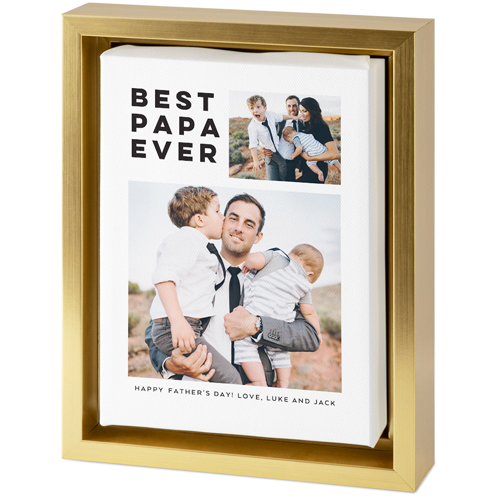 Gallery Of Two Portrait Tabletop Framed Canvas Print, 5x7, Gold, Tabletop Framed Canvas Prints, Multicolor