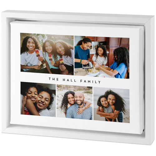 Caption Gallery of Five Tabletop Framed Canvas Print, 8x10, White, Tabletop Framed Canvas Prints, Multicolor, multi
