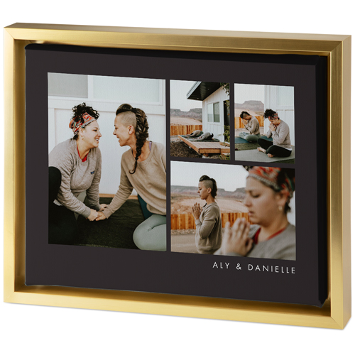 Hero Gallery of Four Tabletop Framed Canvas Print, 8x10, Gold, Tabletop Framed Canvas Prints, Multicolor