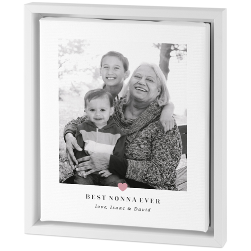 My Heart Tabletop Framed Canvas Print, 8x10, White, Tabletop Framed Canvas Prints, White, white