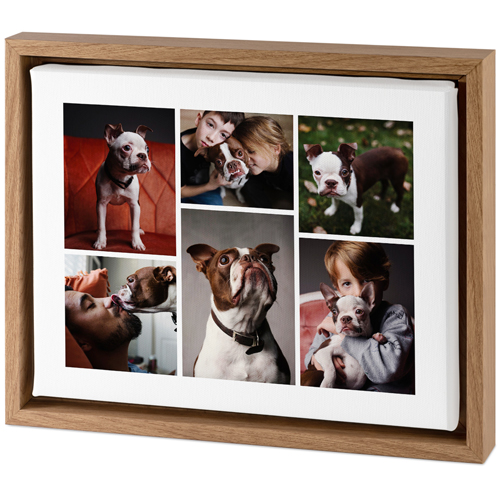 Clean Gallery of Six Tabletop Framed Canvas Print, 8x10, Natural, Tabletop Framed Canvas Prints, Multicolor
