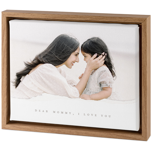 Textured Paper Tabletop Framed Canvas Print, 8x10, Natural, Tabletop Framed Canvas Prints, White