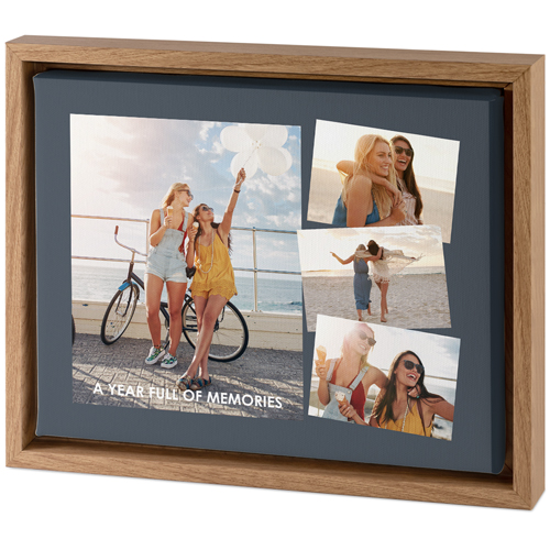 Tilted Gallery of Four Tabletop Framed Canvas Print, 8x10, Natural, Tabletop Framed Canvas Prints, Multicolor