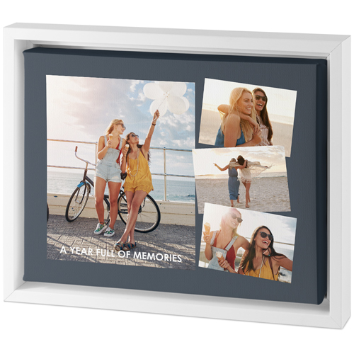 Tilted Gallery of Four Tabletop Framed Canvas Print, 8x10, White, Tabletop Framed Canvas Prints, Multicolor