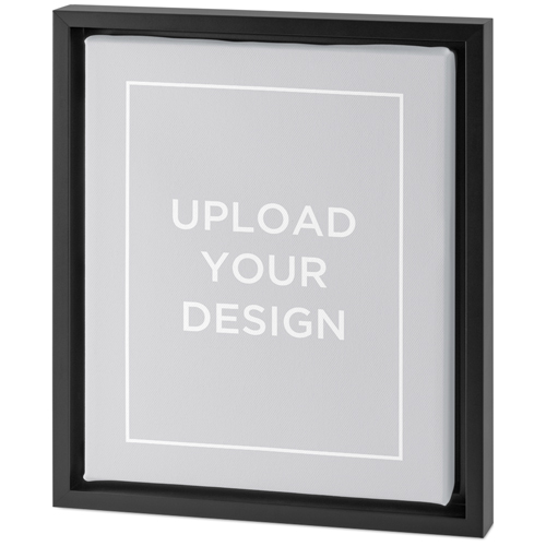 Upload Your Own Design Portrait Tabletop Framed Canvas Print, 8x10, Black, Tabletop Framed Canvas Prints, Multicolor