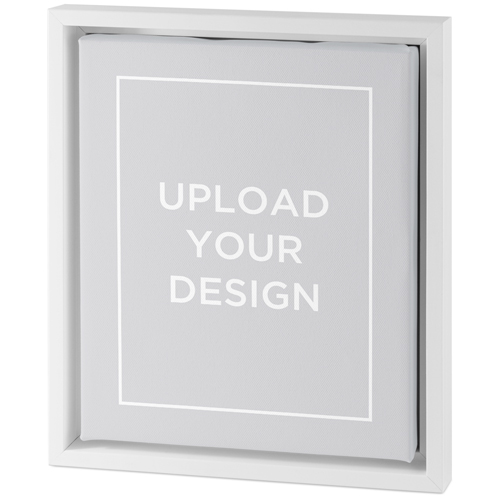 Upload Your Own Design Portrait Tabletop Framed Canvas Print, 8x10, White, Tabletop Framed Canvas Prints, Multicolor