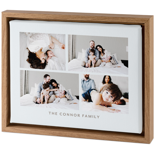 Gallery of Four Tabletop Framed Canvas Print, 8x10, Natural, Tabletop Framed Canvas Prints, Multicolor