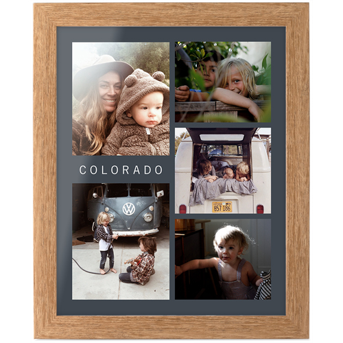 Minimalist Gallery of Five Tabletop Framed Prints, Natural, None, 8x10, Multicolor