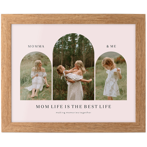 Family Portrait Arches? Tabletop Framed Prints, Natural, None, 8x10, Pink