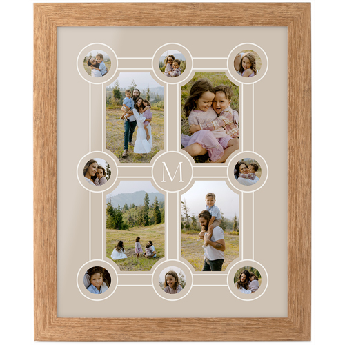 Vintage FamilyTree Tabletop Framed Prints, Natural, None, 8x10, Beige