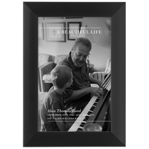 Beautiful Life Tabletop Framed Prints, Black, None, 4x6, White