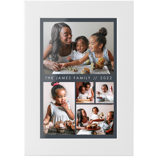 Hero Gallery Of Five Portrait Tabletop Framed Prints, White, None, 4x6, Multicolor