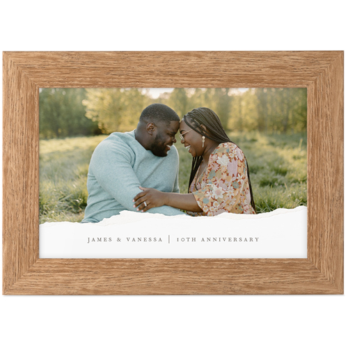 Textured Paper Tabletop Framed Prints, Natural, None, 4x6, White, white