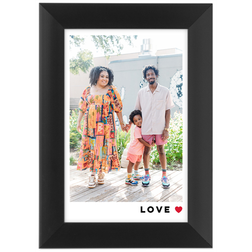 Modern Love Portrait Tabletop Framed Prints, Black, None, 4x6, Red, fire engine