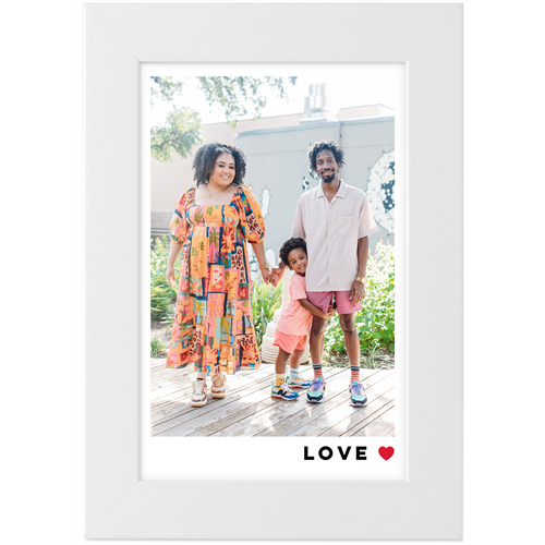 Modern Love Portrait Tabletop Framed Prints, White, None, 4x6, Red, fire engine