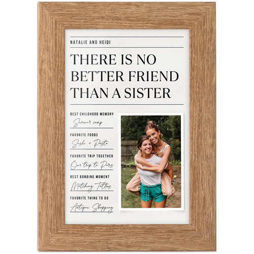 Journal Entry Tabletop Framed Prints, Natural, None, 4x6, White, white