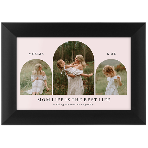 Family Portrait Arches Tabletop Framed Prints, Black, None, 4x6, Pink