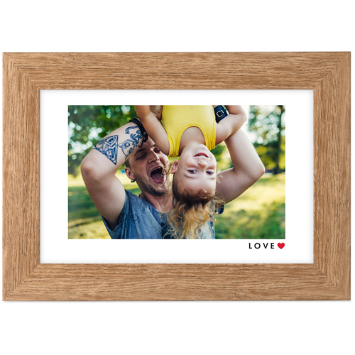 Modern Love Tabletop Framed Prints, Natural, None, 4x6, White