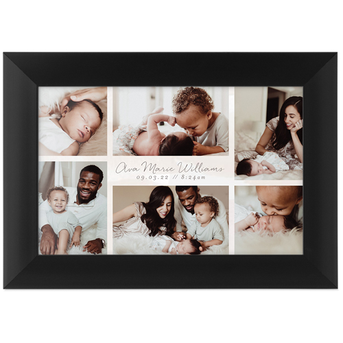 Text Gallery of Six Tabletop Framed Prints, Black, None, 4x6, Multicolor