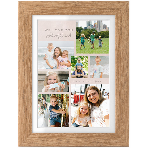 Gallery Of Seven Portrait Tabletop Framed Prints, Natural, White, 4x6, Multicolor