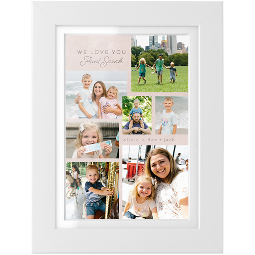 Gallery Of Seven Portrait Tabletop Framed Prints, White, White, 4x6, Multicolor