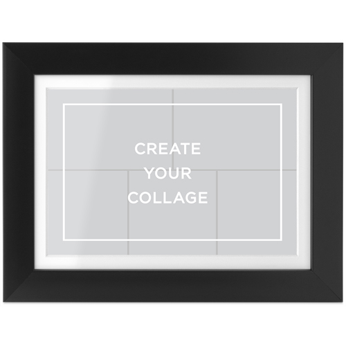 Create a Collage Tabletop Framed Prints, Black, White, 4x6, Multicolor