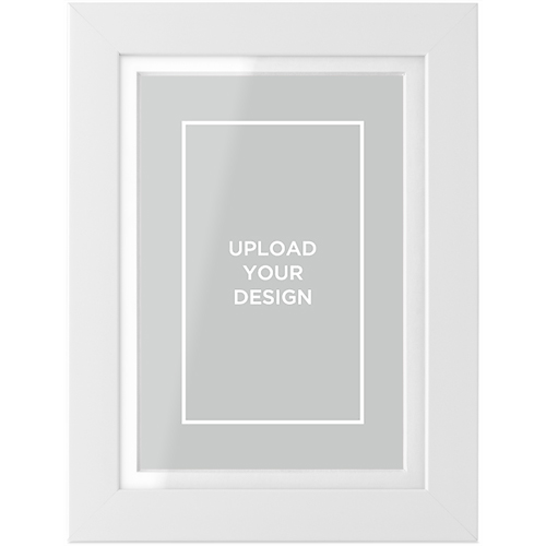 Upload Your Own Design Portrait Tabletop Framed Prints, White, White, 4x6, Multicolor