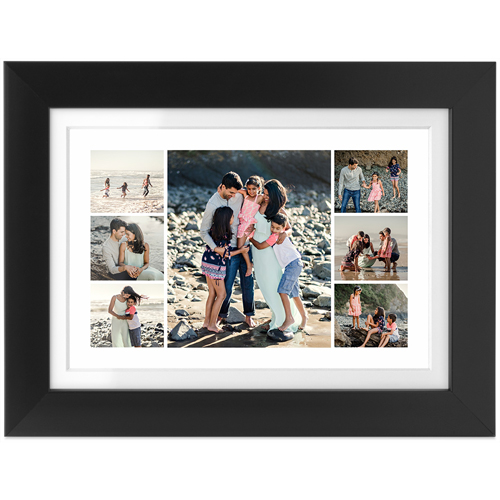 Gallery of Thirteen Tabletop Framed Prints, Black, White, 4x6, Multicolor, multi