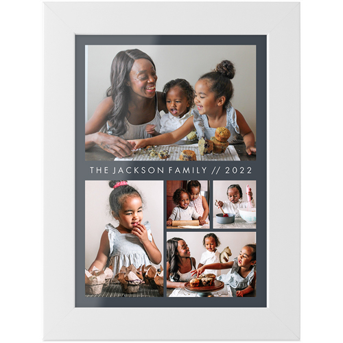Hero Gallery Of Five Portrait Tabletop Framed Prints, White, None, 5x7, Multicolor