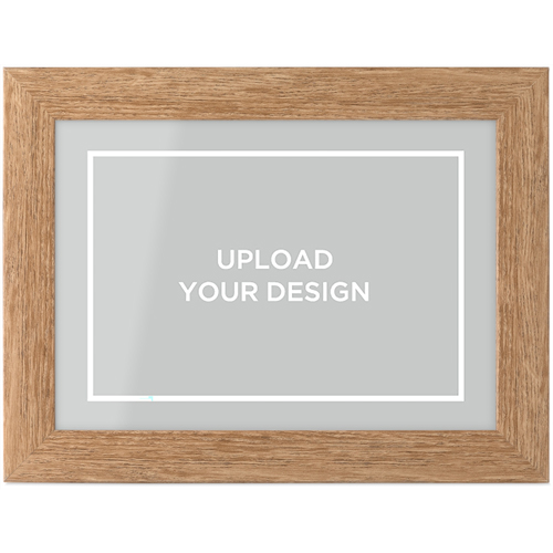 Upload Your Own Design Tabletop Framed Prints, Natural, None, 5x7, Multicolor