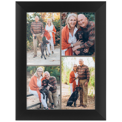 Gallery of Four Portrait Tabletop Framed Prints, Black, None, 5x7, Multicolor