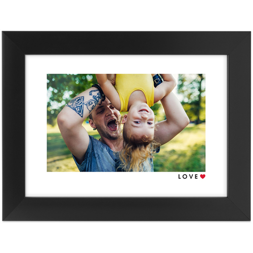 Modern Love Tabletop Framed Prints, Black, None, 5x7, White, white