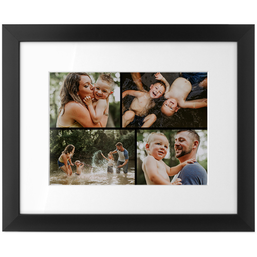 Gallery of Four Tabletop Framed Prints, Black, White, 5x7, Multicolor