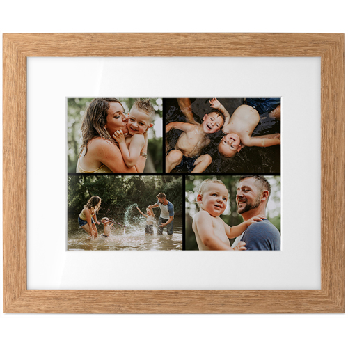 Gallery of Four Tabletop Framed Prints, Natural, White, 5x7, Multicolor, multi