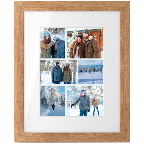 Gallery of Six Portrait Tabletop Framed Prints, Natural, White, 5x7, Multicolor