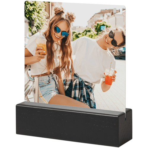 Memory Gallery Tabletop Metal Prints, 5x5, Black, Multicolor