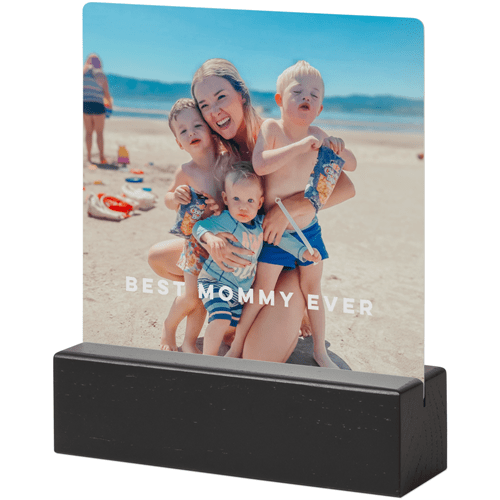 Photo Gallery Portrait Tabletop Metal Prints, 5x5, Black, Multicolor